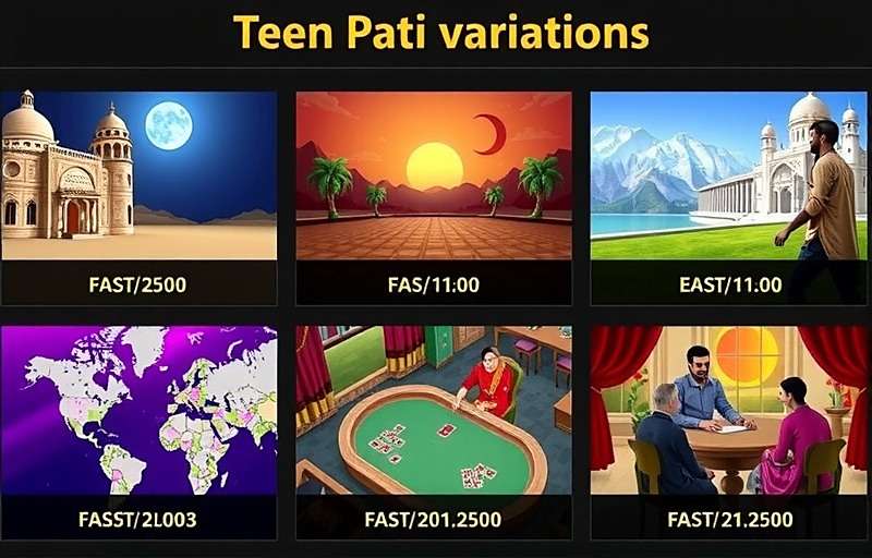 Teen Patti Master regional variations showing different cultural themes